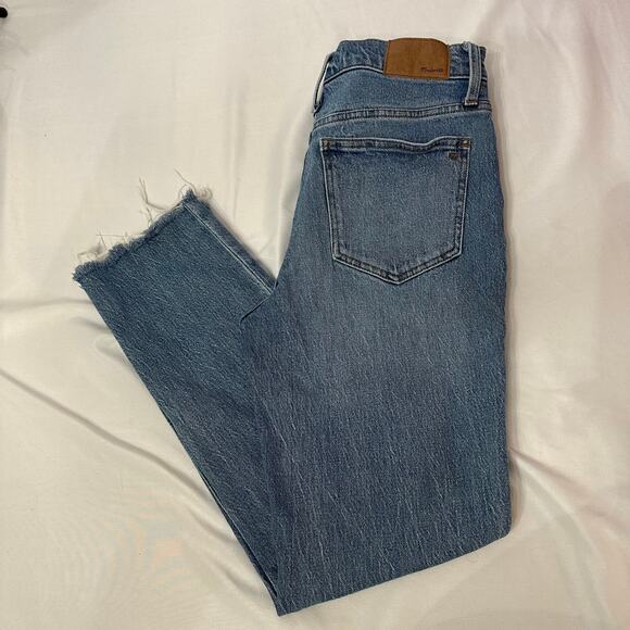 Madewell Women's The Perfect Vintage Wash Jean Fringe Hem Size 25 - Picture 1 of 8